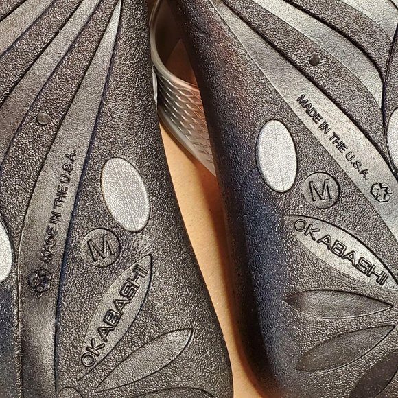 Okabashi Marina Flip Flop Medium (6.5-7.5) Silver - Picture 5 of 5